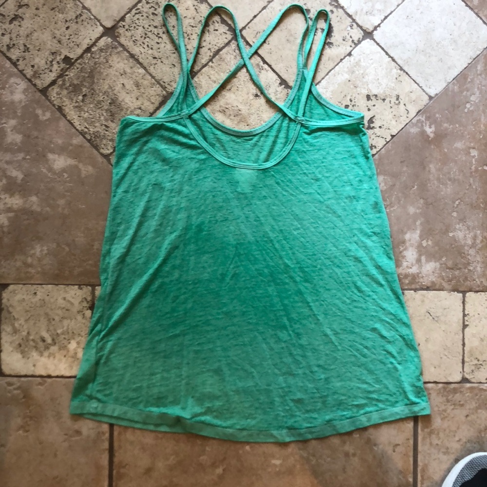Green Strappy Racerback Tank - Picture 2 of 4